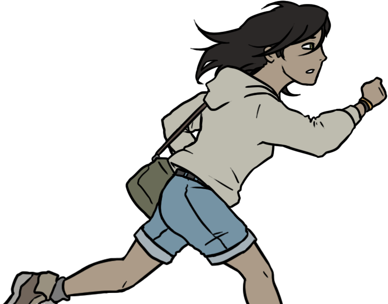 A running girl